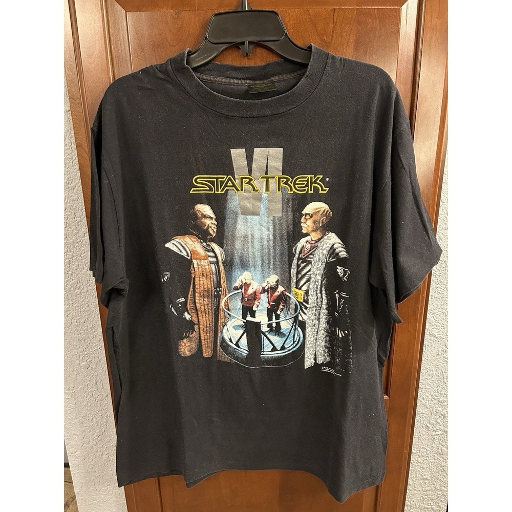 Vintage 1991 Star Trek VI Paramount Pictures Size XL T-shirt Changes Tag